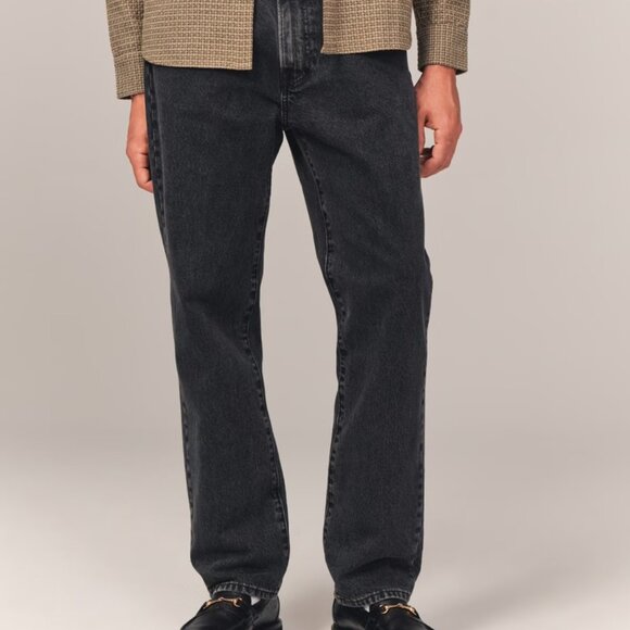 ABERCROMBIE & FITCH Rigid Denim - Loose - Washed Black - Picture 6 of 7